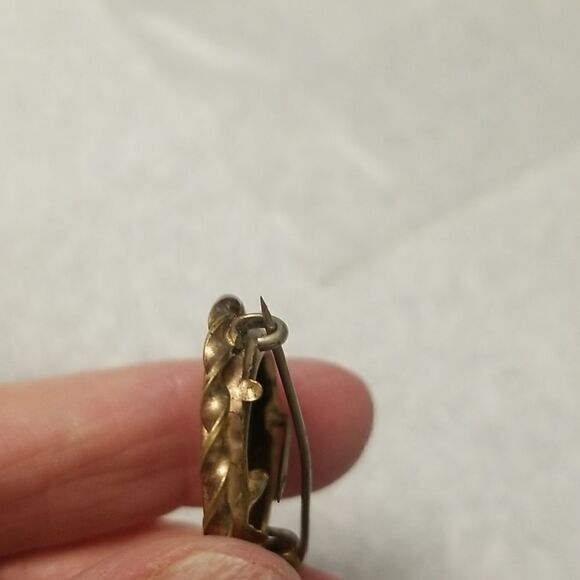 Antique Baby photo  brooch gold tone pin - Picture 11 of 13